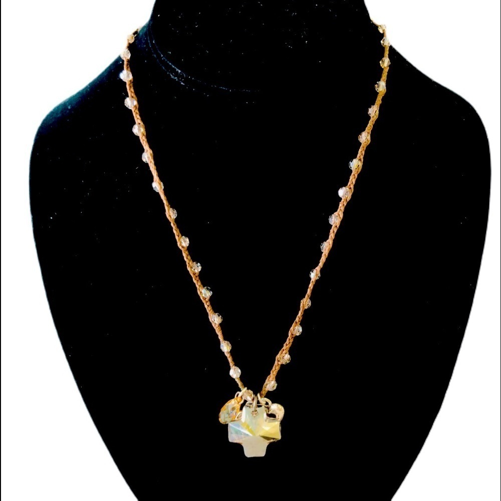 Brighton Bolo Necklace.  Sparkle and beads.  Glass.  Karma Necklace